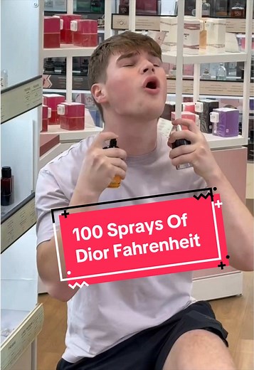 100 Sprays of Dior Fahrenheit: Extreme Cologne Test