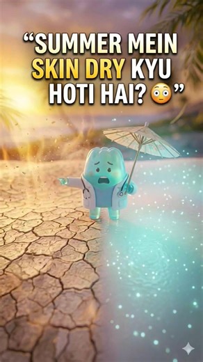 Summer me dry skin ka real reason 😳 Fix it fast! #DrySkin #SummerSkincare #Glow