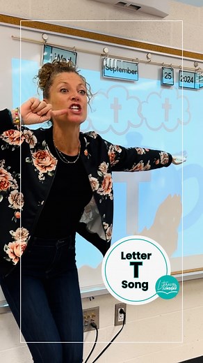 ➡️ Try doing this for the letter T 🫖 you won’t regret it!!!! ✨Yes— SAVE this for later ✨ I am all about explicit instruction when it comes to teaching the alphabet, but the BEST tip I can give you is ——this song! 🎶 It is SO CATCHY 🫖 my kids love it! (I do too) If you have been following my teaching journey then you know I LOVE to teach through songs, it is one of the best ways for our learners to store AND retrieve new information (and that includes letters and their corresponding sounds) ➡️ 