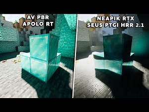 NEAPIK RTX + SEUS PTGI HRR 2.1 vs AV PBR + APOLLO RT | Minecraft Graphics Comparison Java Edition