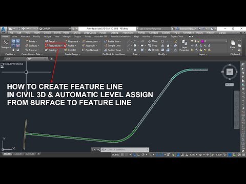How to create Feature line in civil 3D & Automatic Level creation from Surface to Feature Line