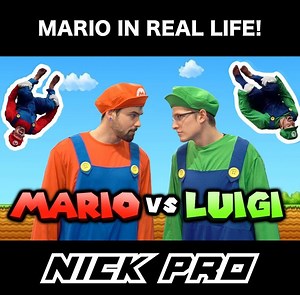Who do you think won this parkour battle, Mario or Luigi? 🤔 | Nick Pro
