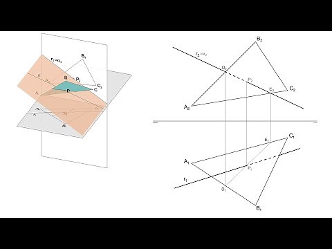 Intersection and visibility of a line and a triangle in the Dihedral System