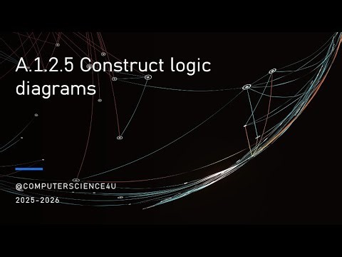 IB Computer Science Lesson 16 - A 1-2-5 Construct logic diagrams