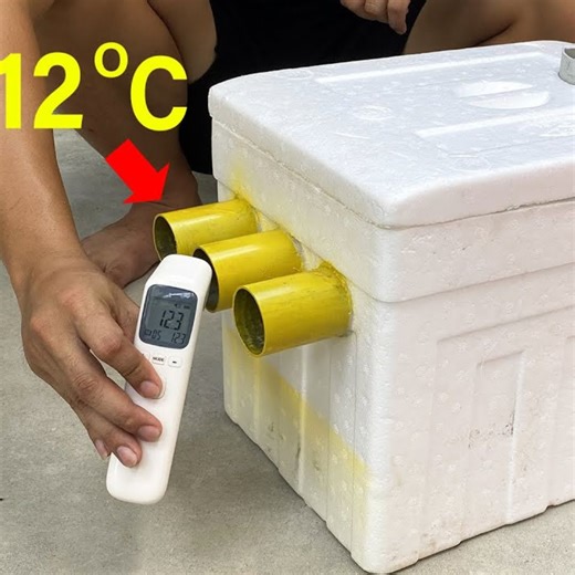 8.5K views · 41 reactions | I Turn The Styrofoam Box Into A Super Cool Air Conditioner For Free | Balcony & Garden | Facebook