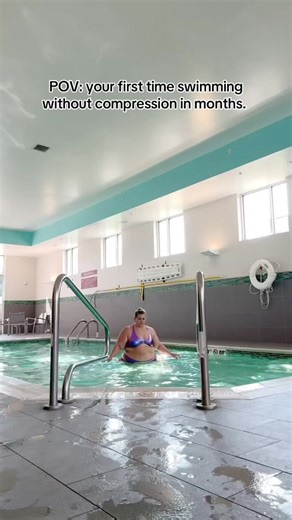 The hotel pool helps with swelling a lot while I travel. | Glitter Lazers