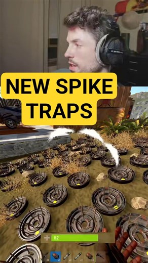 New Spike Traps Are Insane #rust #rustgame #rustpvp #rustconsole