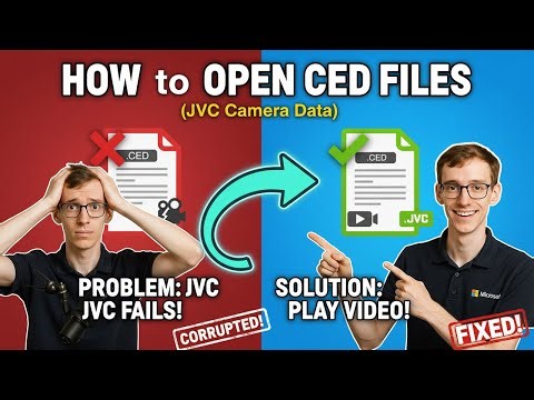How to Open CED Files (JVC Camera Data)