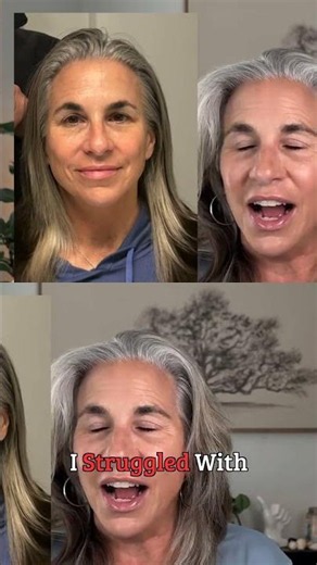 I Had to Relearn Makeup & Style After Going Grey #grayhair #over50beauty #transformation