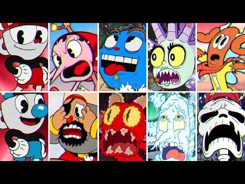 Cuphead - All Bosses 2-Player (No Damage - Expert Difficulty)