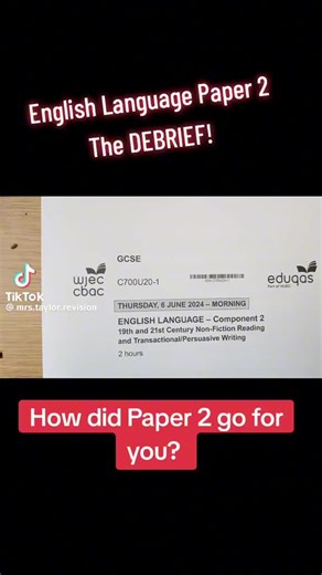 GCSE English Language Paper 2 Prep Guide - June 2024