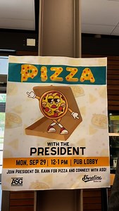 🍕 Pizza with the President! 🍕 A chance for Shoreline students to connect, share ideas, and enjoy good food with our college president. 💚 #ShorelineDolphins #CampusLife #PizzaWithThePresident | Shoreline Community College- International