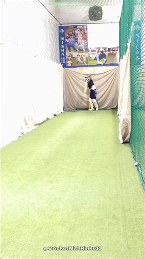 🏏 Indoor Batting Practice 🔥 Improve Your Timing & Footwork 💪#cricket #batting #CricketWithRinku