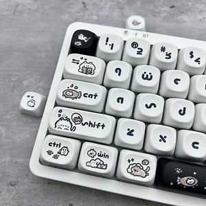 Happy Kitten Keycap Set, MOA Profile, Cute Art, PBT, Cherry MX Stem, Dye-sub Legends - Etsy