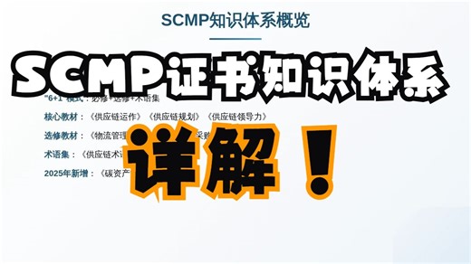 SCMP证书知识体系详解