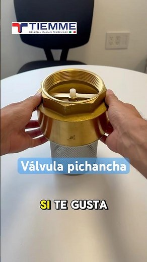 Para qué sirve una válvula pichancha #plomeria #tiemme