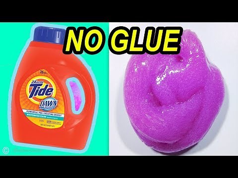 How to make Slime without GLUE using laundry detergent