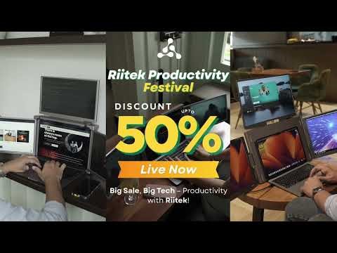 Riitek Productivity Festival | Up to 50% OFF on Extendable Displays 🚀 | Limited Time Sale