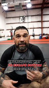 Unorthodox way to escape BOTTOM SIDE CONTROL in BJJ! #bjj #jiujitsu #jiujitsutips #martialarts | Uncle Coach Kevin BJJ