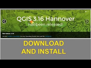 HOW TO DOWNLOAD & INSTALL QGIS 3.16 'HANNOVER' ON WINDOWS 10 FOR FREE