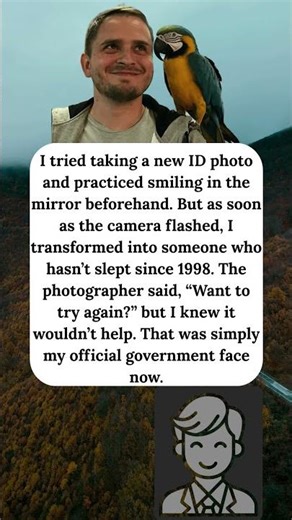 The ID Photo Disaster #memes #jokes #funny #comedy #comedyshorts #humor #dailyjokes #laugh