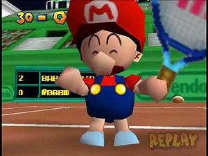 Mario Tennis 64 Moonlight Cup - Baby Mario