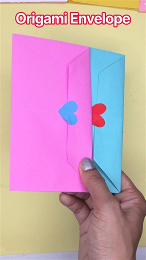 Cute DIY Paper Envelope (No Glue!) ✨ #origami #crafts