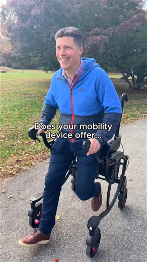 Zeen Mobility Device on Instagram: "Unlike traditional mobility aids, the Zeen is powered by your own legs and designed to help you stay upright, supported, and protected from falls as you sit, stand, walk, or coast through your day. Why the Zeen is a Game-Changer: ✨ Sit, stand, walk, or coast at your own pace ⬆️ Upright support to promote natural posture and gait 👐 Hands-free mobility empowers you to carry items, cook meals, and hug loved ones 🔶 Assistive lift to help you rise from sitting to