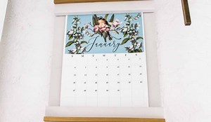 How to Make a DIY Calendar Holder   2019 Free Calendar