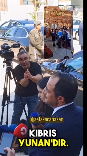 Dr. Sefa Karahasan on Instagram: "📍Bir tarafta ırkçı ELAM partisine mensup gençler diğer tarafta Nikos Christodulides!.. ELAM gençleri, Kıbrıs’ta federasyona imza atmanın “utanç” oldugunu haykırıyor ve Christodulides’e “federal bir çözüme onay verme” sloganı atıyor. Son sözleri ise “Kıbrıs Yunan’dır” diyor! Rum Başkan, gençleri sakince dinliyor! EOKA’da olduğu gibi!.. İşte böyle bir tabloda Tufan Erhürman Ada’nın iki yanında da kabul edilebilir bir çözümü arıyor. Karşısında “çözüm takiyesi” yap