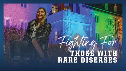306 reactions · 267 shares | Rare disease research can be as uncommon as the diseases themselves, but Notre Dame is committed to understanding, treating, and advocating for those with rare diseases. Find out how in this weekend's "What would you fight for?" spot: | University of Notre Dame | Facebook