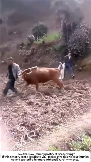 Buffalo Plowing a Paddy – The Squelch of Mud, the Scent of Earth 🐃🌾