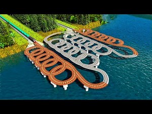 Rel Putar Balik Ekstrim Melayang Di Atas Air🚇Kereta Api Berputar Di Rel 20 Putaran‼️Trainz Simulator