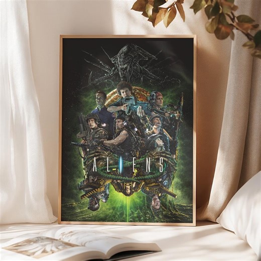 Aliens (1986) Movie Poster | Retro Sci-fi Horror Wall Art (digital Download) - Etsy