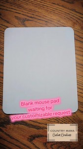 Need to spruce up your work space? I took a shot at making a mouse pad today! Turned out SO CUTE! SEND ME YOUR PICTURES OR DESIGN IDEAS - I'll make it happen! Need inspiration and don't want pictures, type in mouse pad Into CreativeFabrica.com - send me a screen shot or link and Ill grab it for you! Dimension 9.5"× 7.85"×.25" | 홲홾횄홽횃횁횈 홼홰홼홰 홲횄횂횃홾홼 홲횁홴홰횃홸홾홽횂 | Facebook