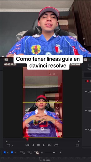 Cómo tener líneas guía en DaVinci Resolve