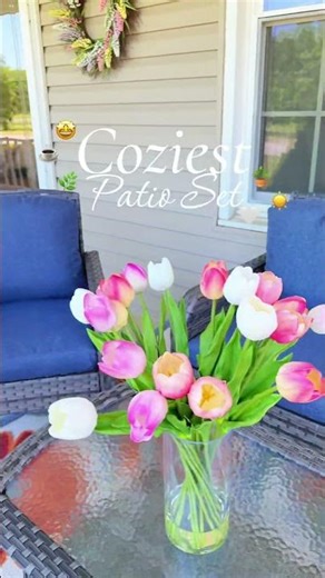 Upgrade Your Outdoor Space with This Stylish 4-Piece Patio Furniture Set #PatioMakeover