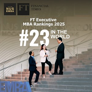 We’re proud to share that the NUS Executive MBA has climbed 9 places...
