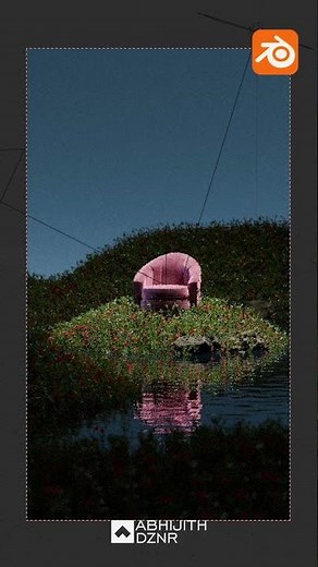 Let's create a poster using Blender and Photoshop | #blender3d #graphicdesign #posterdesign