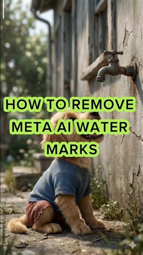 How to Remove Meta AI WATERMARKS