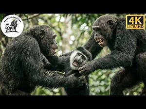 Aerial Nightmare How Chimpanzees Organize a Deadly Tree-Top Ambush #animaldocumentary