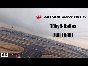 Full Flight (4k30fps Re-upload) | HND-DFW | JAL12| Boeing 773ER | First Class Experience