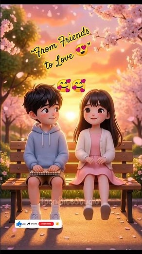 Cute Korean Love Story for Kids 💖 | Heart Touching Friendship to Love Story | Short Story | #viral