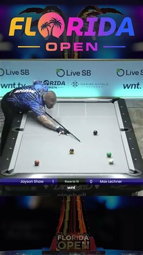 RACK 2 | JAYSON SHAW VS MAX LECHNER | 2025 FLORIDA OPEN POOL CHAMPIONSHIP | #9ball #billiards