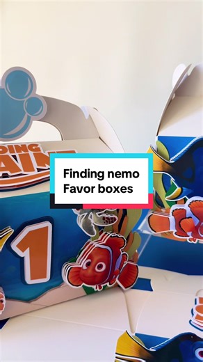 Finding Nemo Favor Boxes #fyp #findingnemobirthday