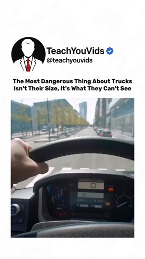 Teach You Vids on Instagram: "The most dangerous thing about trucks isn’t their size... 🚛 It’s what they can’t see. Every truck has massive blind spots — and one wrong move in those zones can cost lives. Always stay visible. Always stay smart. Because safety isn’t just for drivers — it’s for everyone on the road. ⚠️ This video is for educational purposes only. 📩 DM for credit or removal. #RoadSafety #TruckBlindSpot #DrivingAwareness #StaySafe #TrafficEducation #SafetyFirst #LearnFromThis"