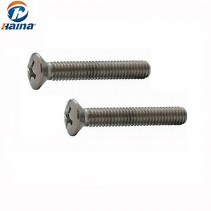 [Hot Item] Stock DIN966 Ss304 Phillips Raised Countersunk Head Machine Screw