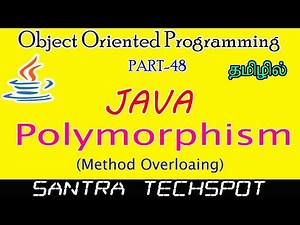 #48 | Polymorphism | Method Overloading in Java | Java Programming in Tamil