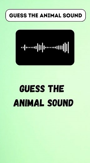 Guess The Animal Sound ? #foryou