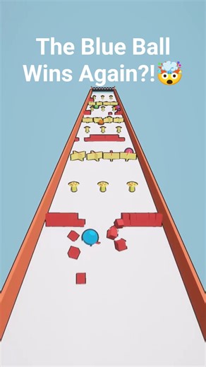 Marble Ball Race #3 | Blue Ball Wins Again?! 😱